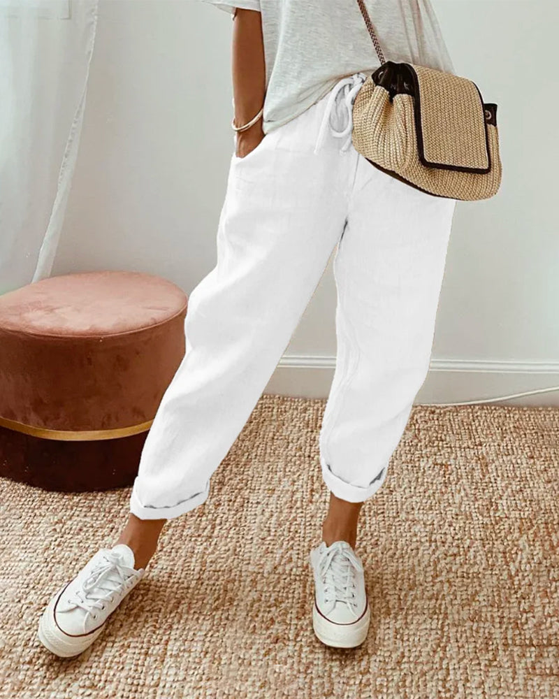 Lis | Afslappede og elegante sweatpants i hør