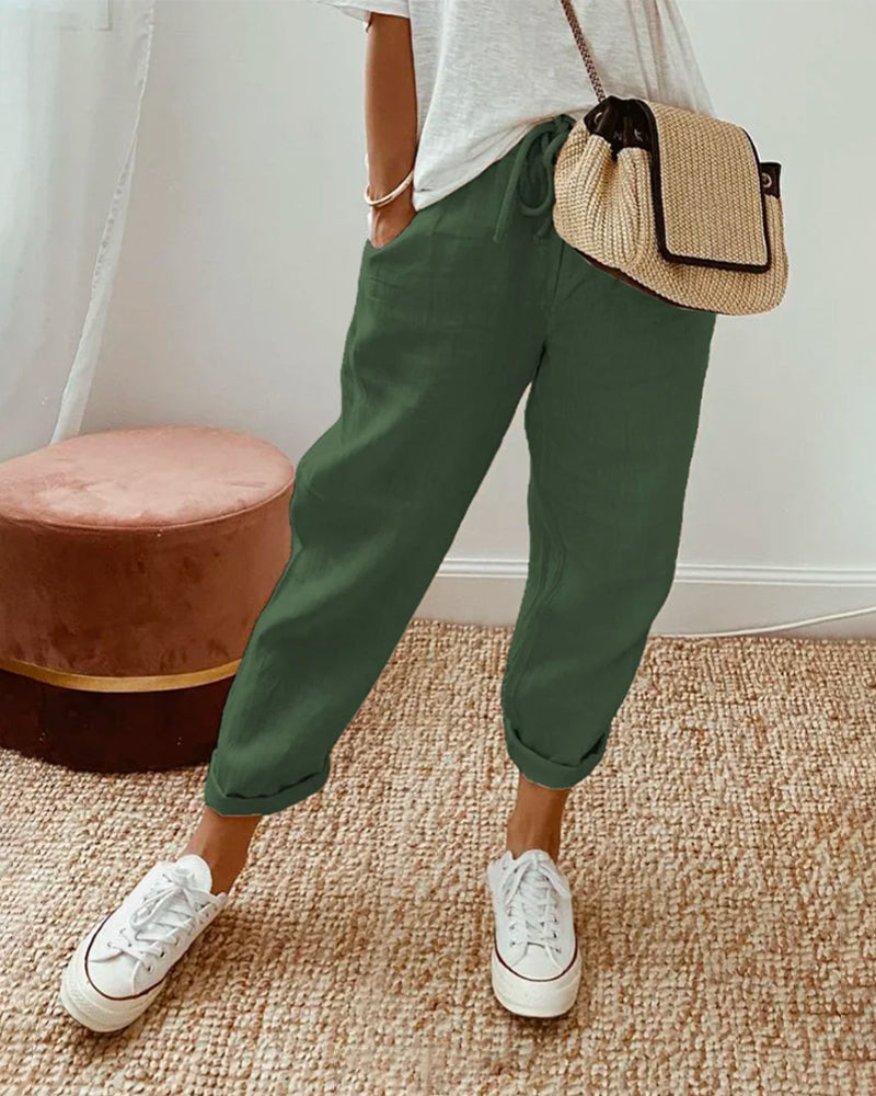 Lis | Afslappede og elegante sweatpants i hør