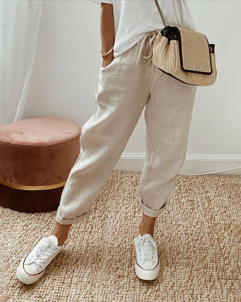 Lis | Afslappede og elegante sweatpants i hør