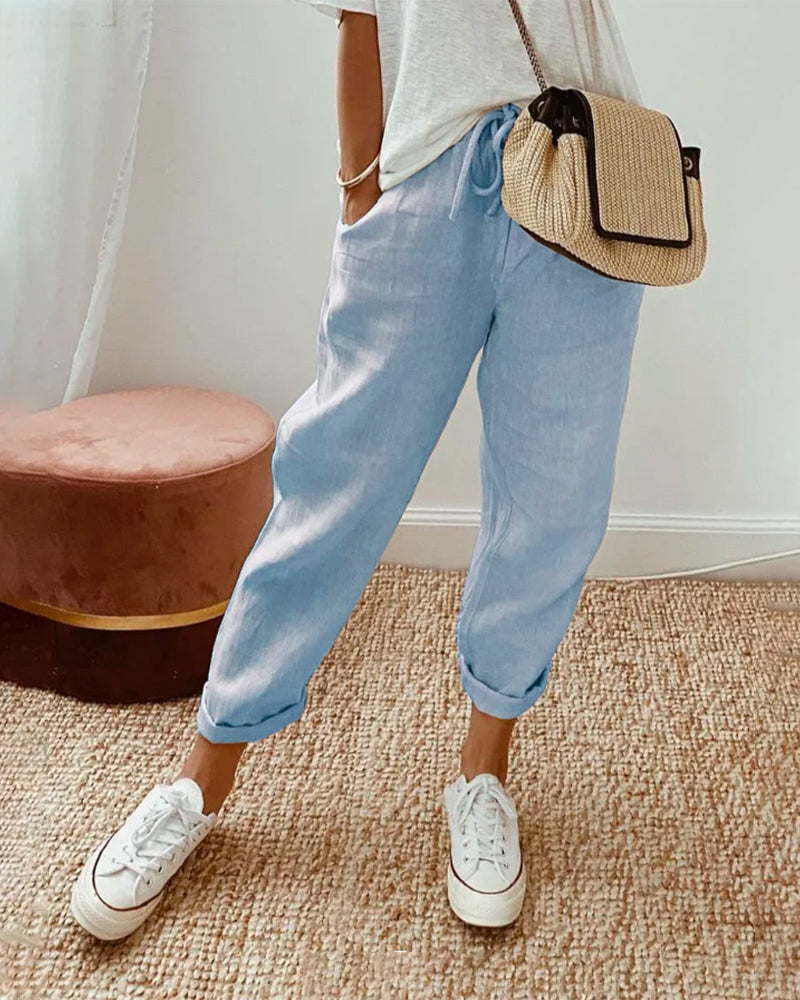 Lis | Afslappede og elegante sweatpants i hør