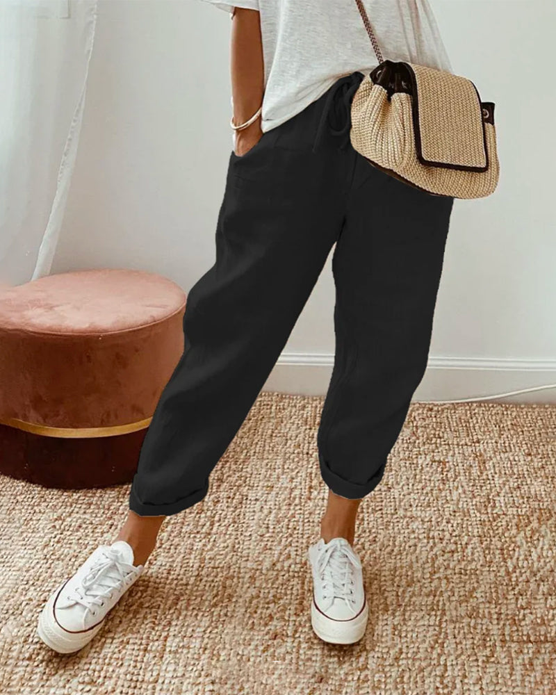 Lis | Afslappede og elegante sweatpants i hør